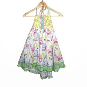 MATILDA JANE Size 8 PLATINUM Song Birds Ellie Sun Dress Girls Floral #2942